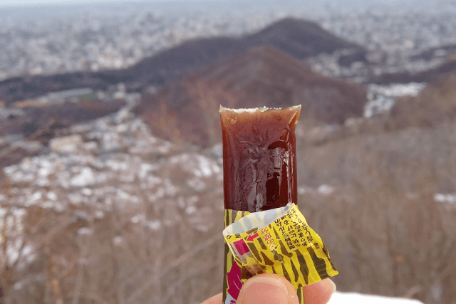 塩羊羹開けた